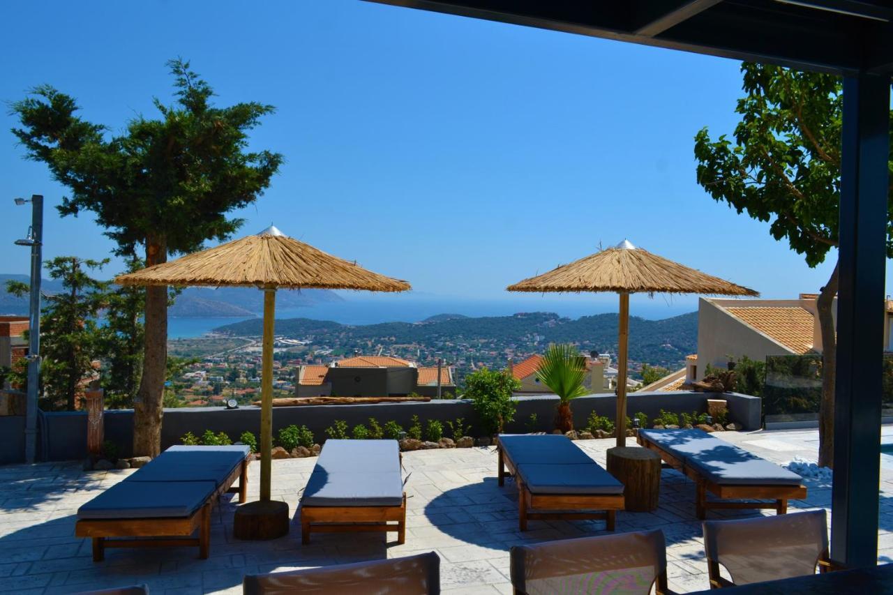 "Stergiou Luxury Apartment 2Nd Floor" Με Κοινη Πισινα Saronida Exterior foto