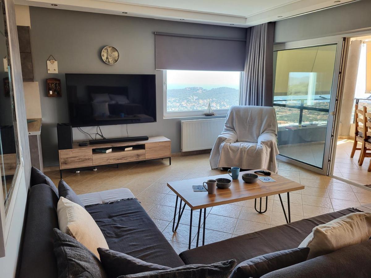 "Stergiou Luxury Apartment 2Nd Floor" Με Κοινη Πισινα Saronida Exterior foto