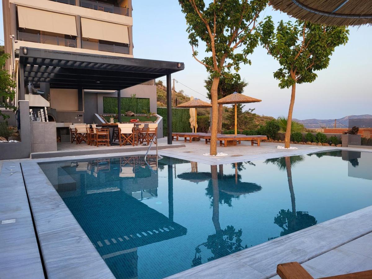 "Stergiou Luxury Apartment 2Nd Floor" Με Κοινη Πισινα Saronida Exterior foto
